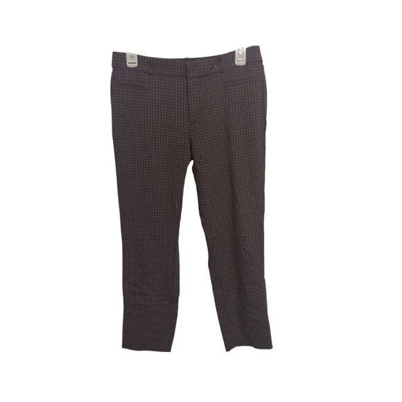 Banana Republic Women’s Sloan Crop Checkered Windowpane Pants Size 4 - Picture 1 of 16